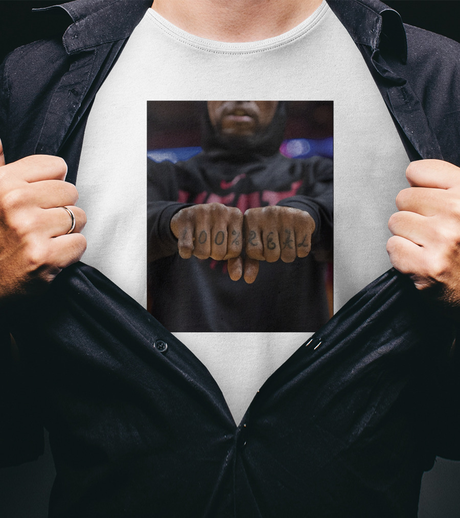 100% Real Miami Heat Inked Fists T-Shirt