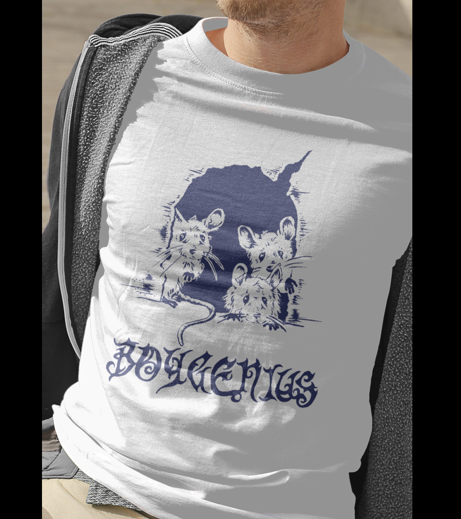 Boygenius Mice Hole With Three Curious Mice T-Shirt