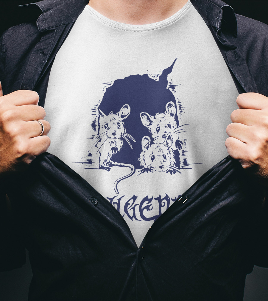Boygenius Mice Hole With Three Curious Mice T-Shirt