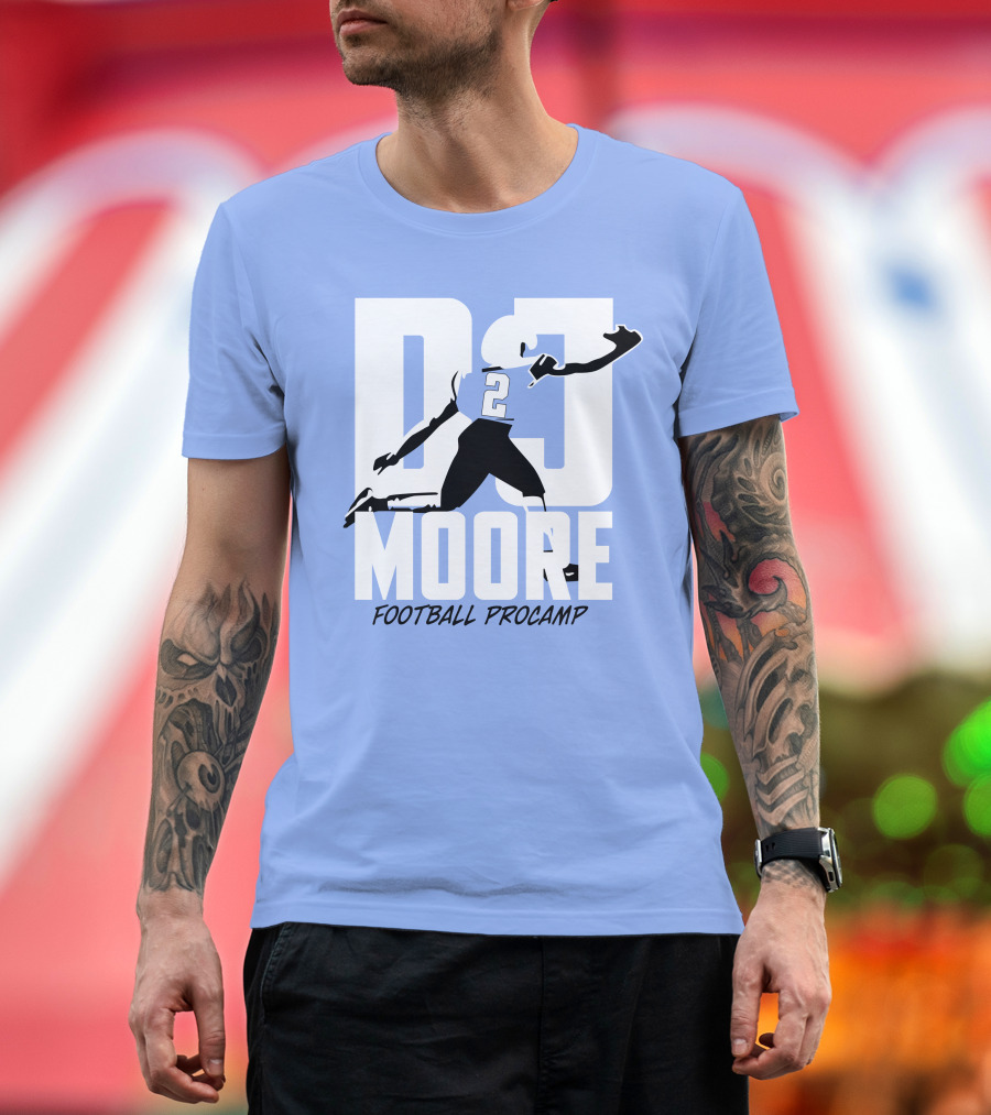 DJ Moore Football Procamp Athlete Number 2 Dynamic Movement T-Shirt