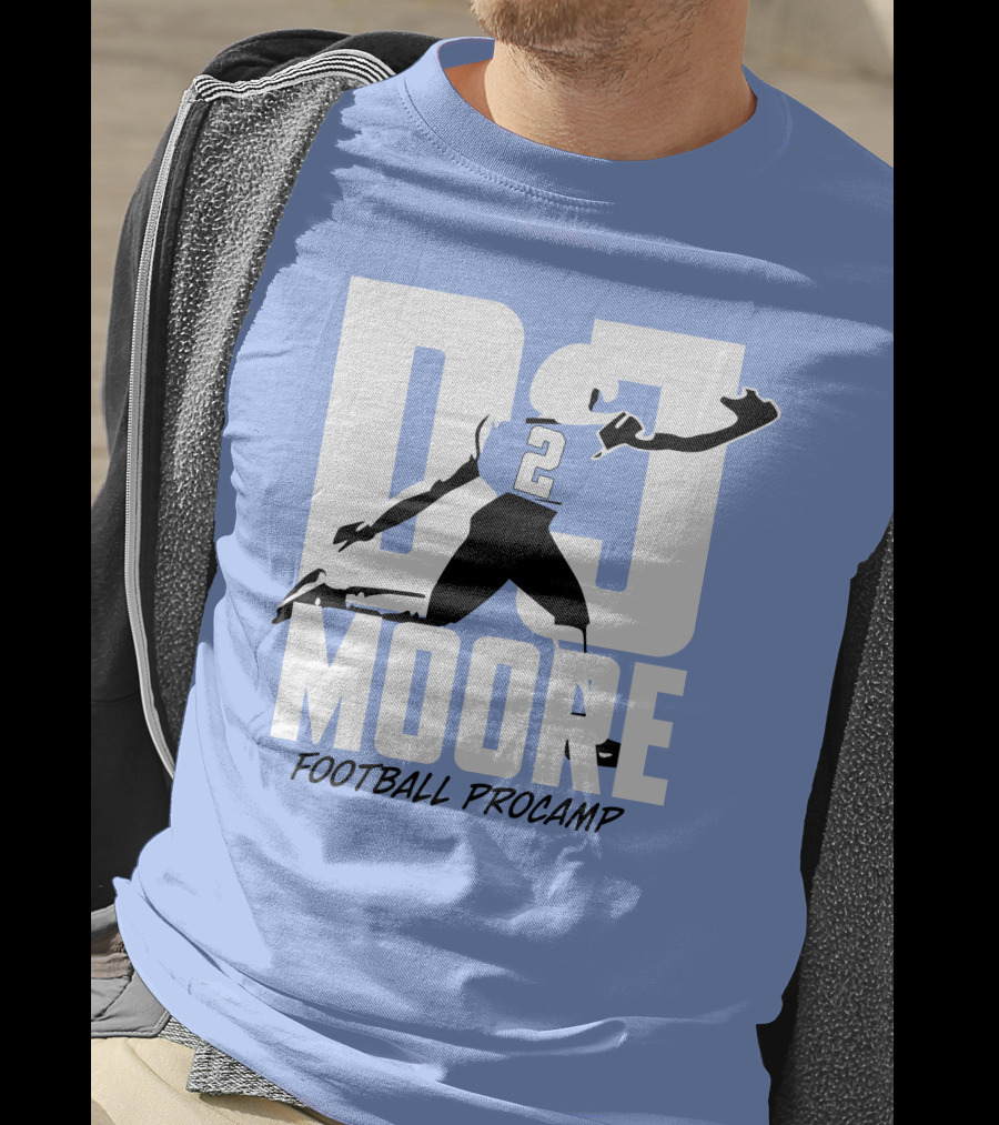 DJ Moore Football Procamp Athlete Number 2 Dynamic Movement T-Shirt