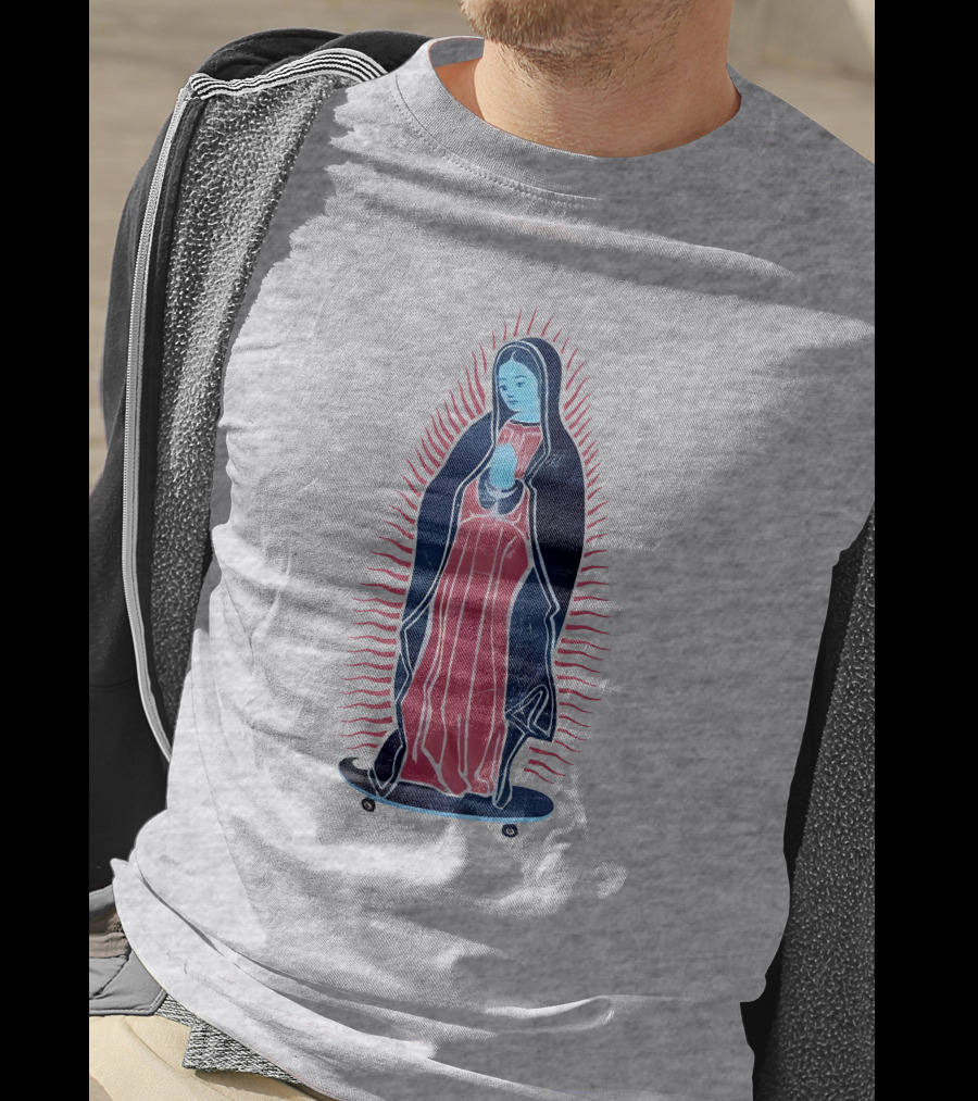 Our Lady Of Guadalupe Skateboard Iconic T-Shirt