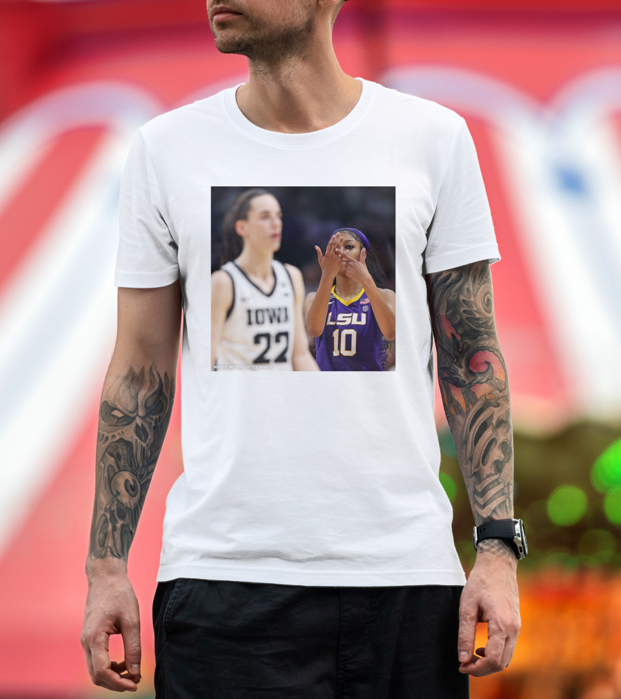 LSU Reese 10 Makes You Can’t See Me Gesture Against Iowa T-Shirt