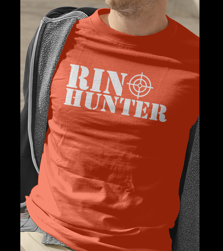 Rin Hunter Target Text Bold Red T-Shirt