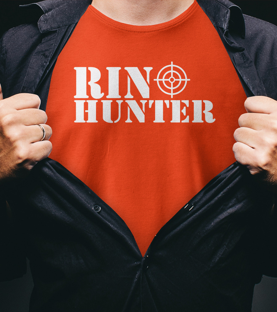 Rin Hunter Target Text Bold Red T-Shirt