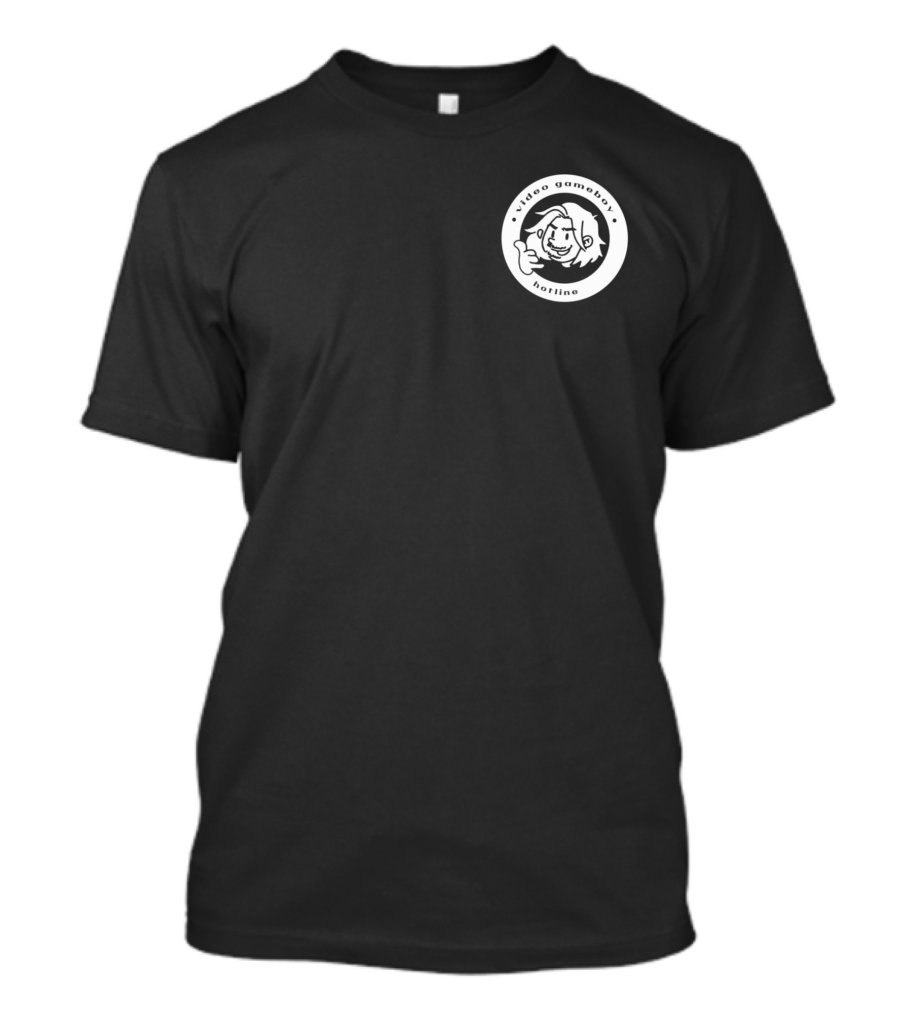 Game Grumps Video Game Boy Hotline Character Circle Emblem T-Shirt