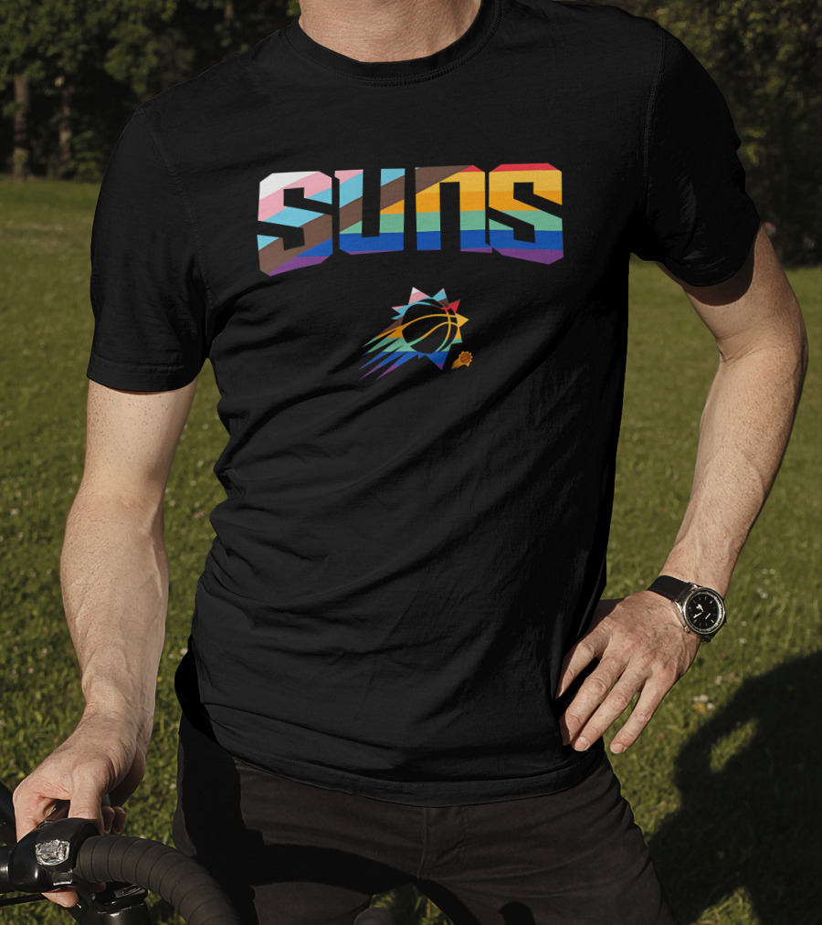 Phoenix Suns Pride Rainbow Logo Suns T-Shirt