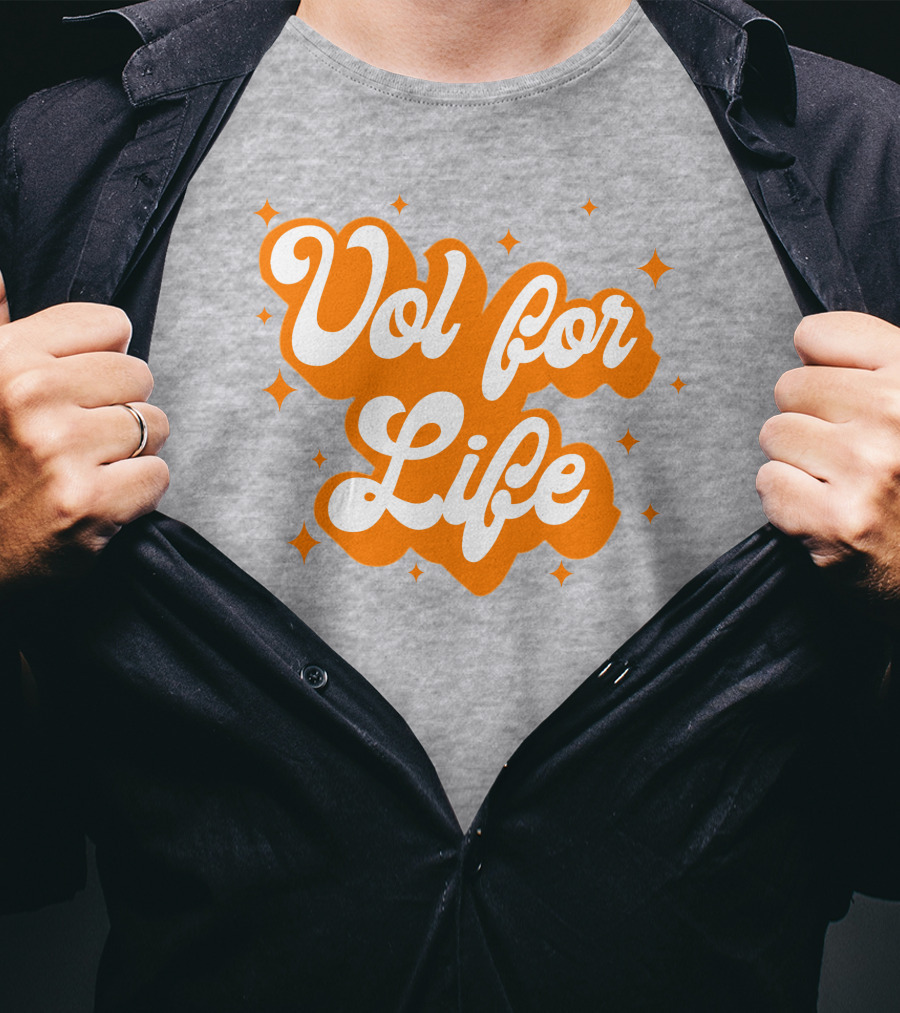 Vol For Life Tennessee Pride Orange And White T-Shirt