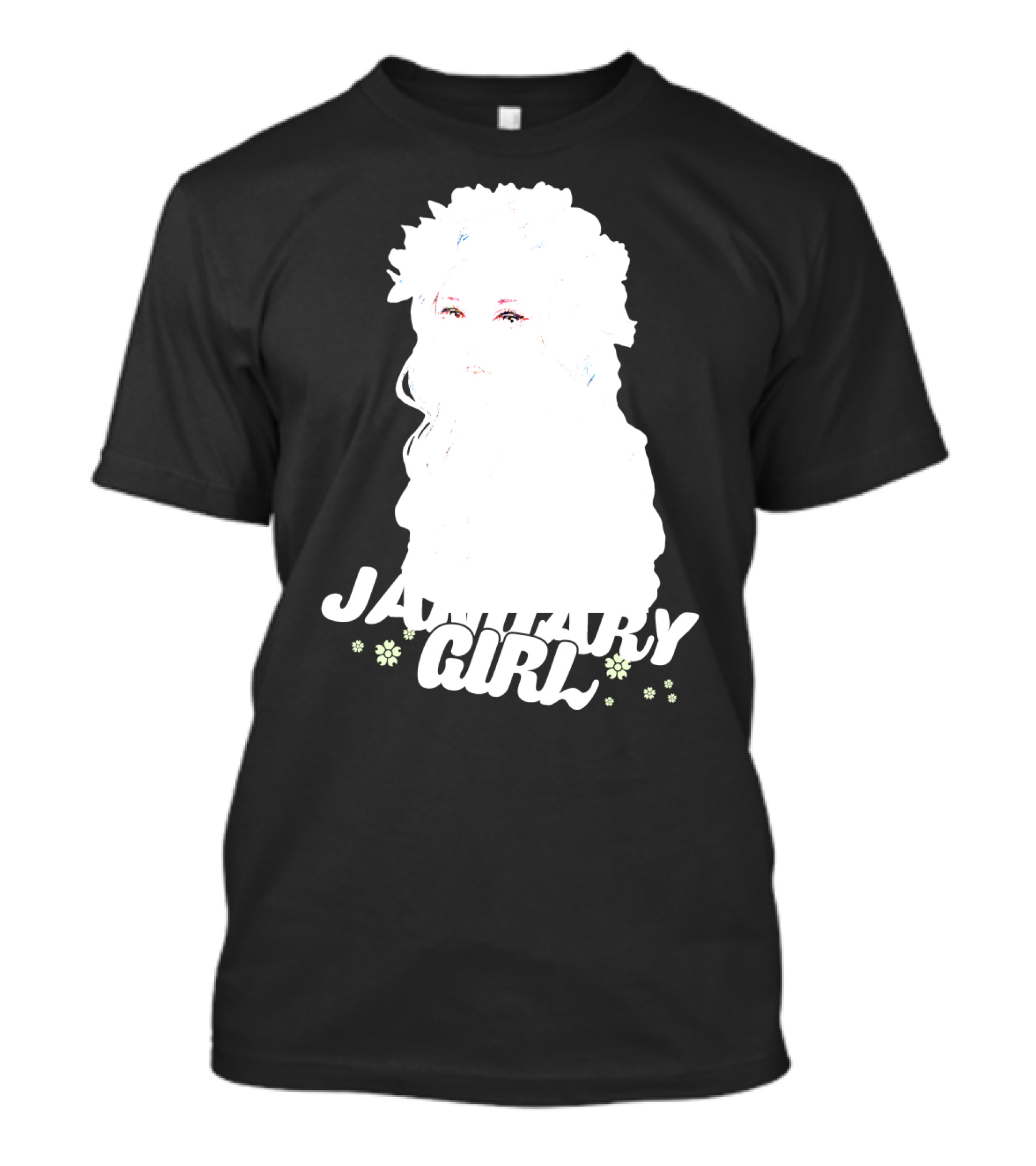 January Girl Floral Birthday T-Shirt