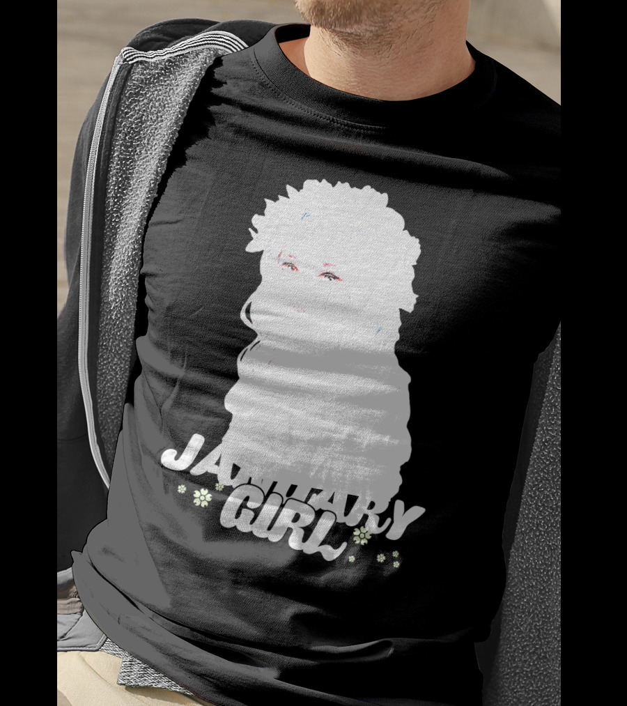 January Girl Floral Birthday T-Shirt