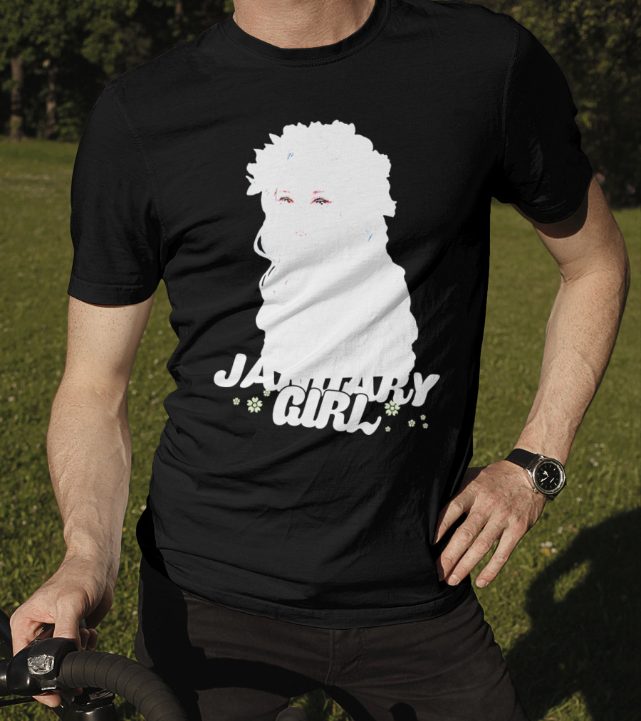 January Girl Floral Birthday T-Shirt