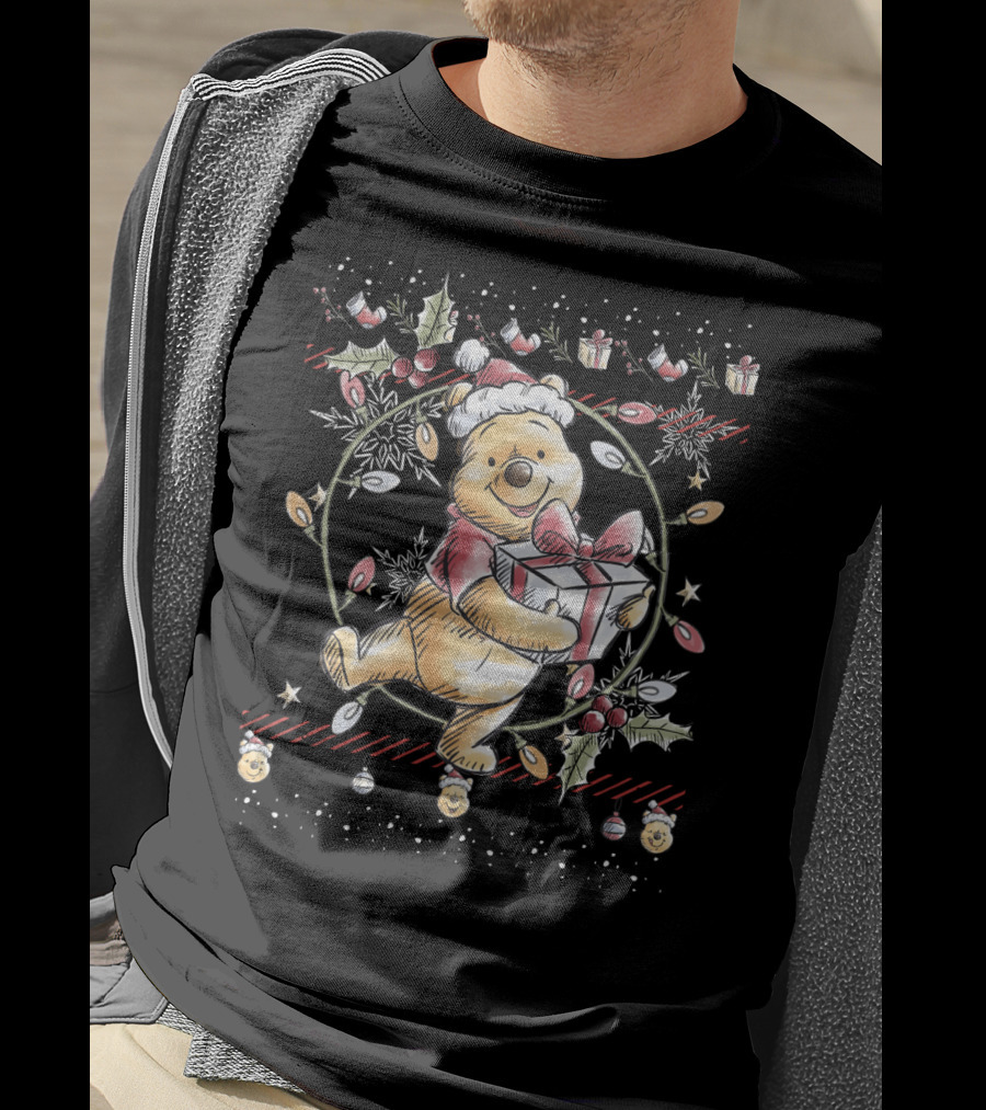 Disney Winnie The Pooh Christmas Ho Ho Ho T-Shirt