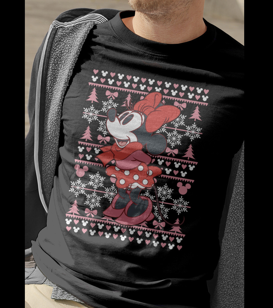 Disney Minnie Mouse Holiday Snowflakes T-Shirt