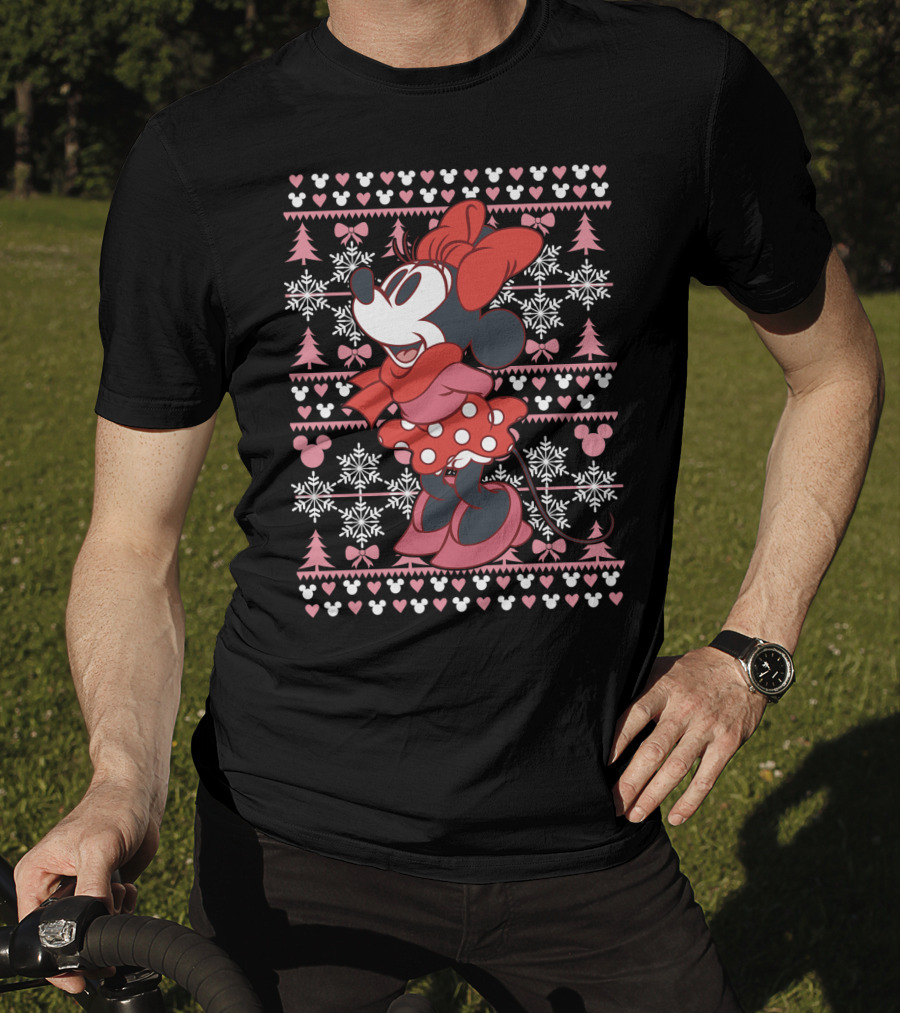 Disney Minnie Mouse Holiday Snowflakes T-Shirt