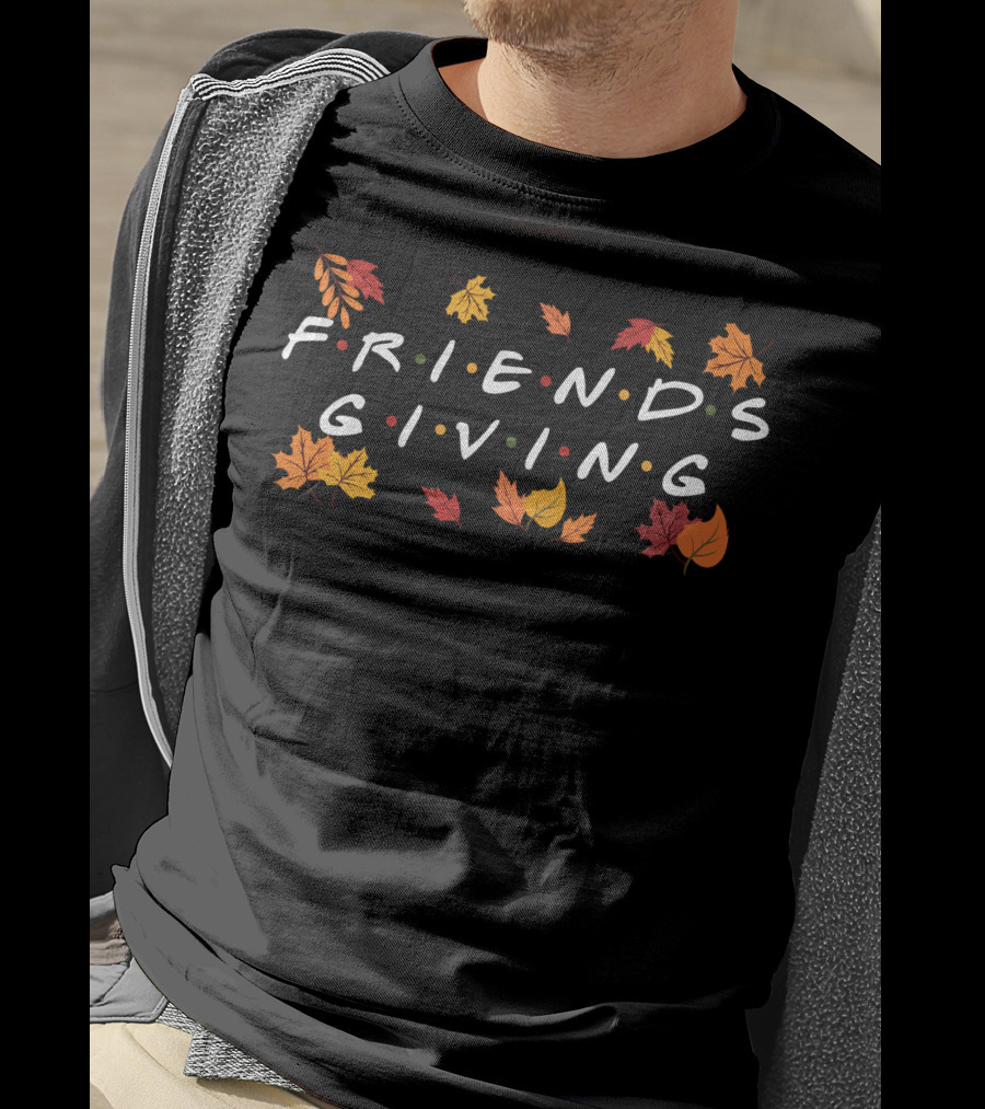 Friendsgiving Autumn Leaves Fall T-Shirt
