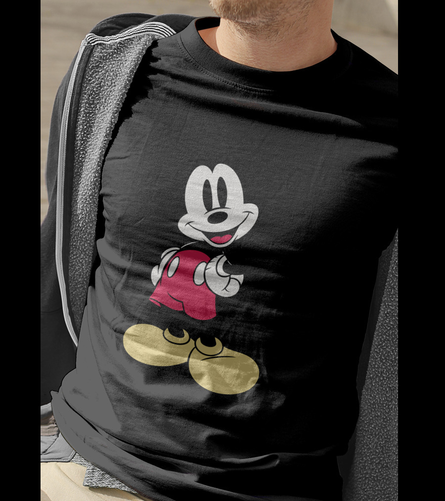 Disney Classic Mickey Mouse Vintage Character Image T-Shirt