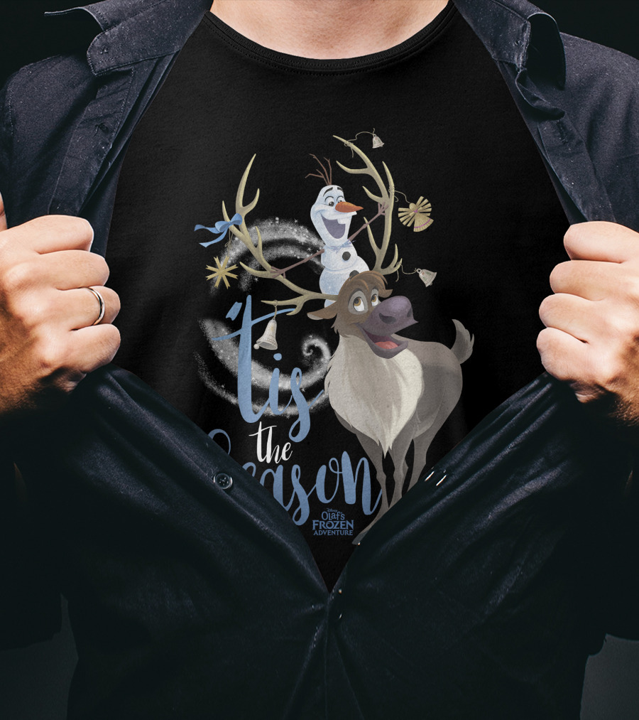 Tis The Season Disney Olaf Sven Olaf's Frozen Adventure T-Shirt
