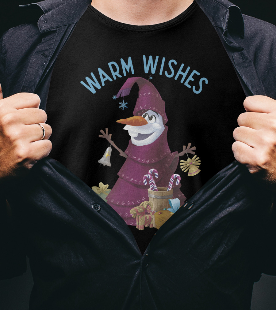 Olaf's Frozen Adventure Warm Wishes Holiday Gifts T-Shirt