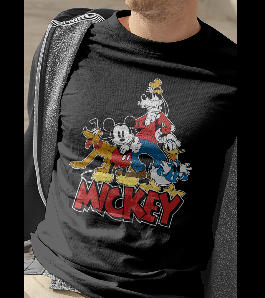 Mickey Mouse And Friends Pluto Goofy Donald Duck Disney T-Shirt