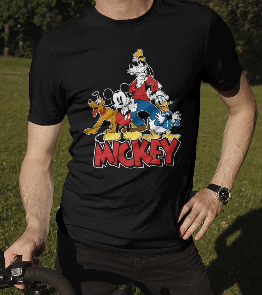 Mickey Mouse And Friends Pluto Goofy Donald Duck Disney T-Shirt