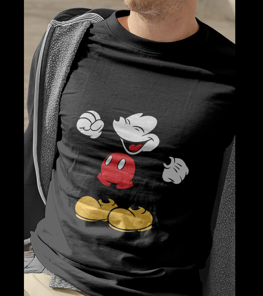 Mickey Mouse Classic Cheerful Disney Character T-Shirt