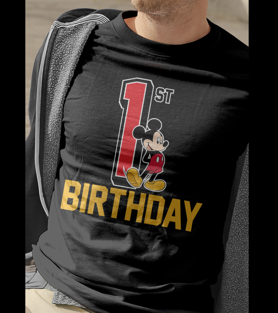 Disney Mickey Mouse 1st Birthday T-Shirt