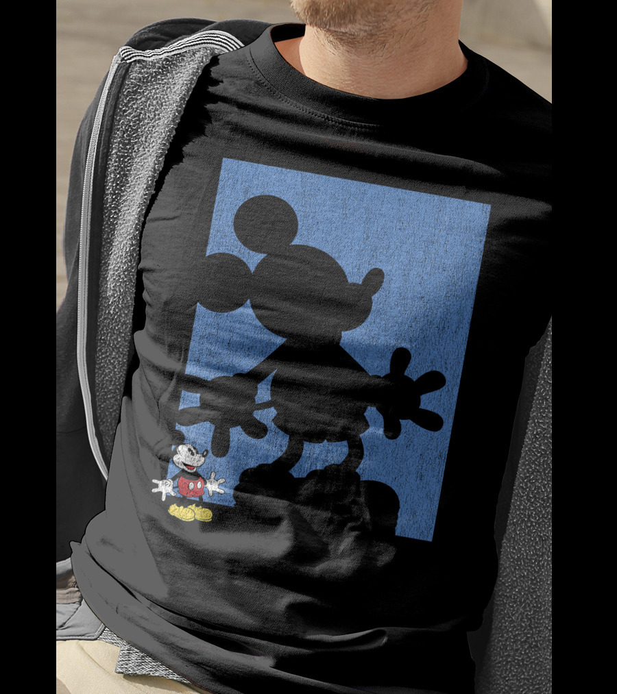 Disney Mickey Mouse Shadow Classic Iconic Pose T-Shirt