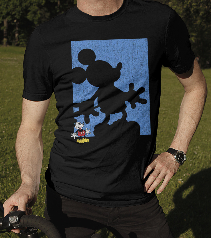 Disney Mickey Mouse Shadow Classic Iconic Pose T-Shirt