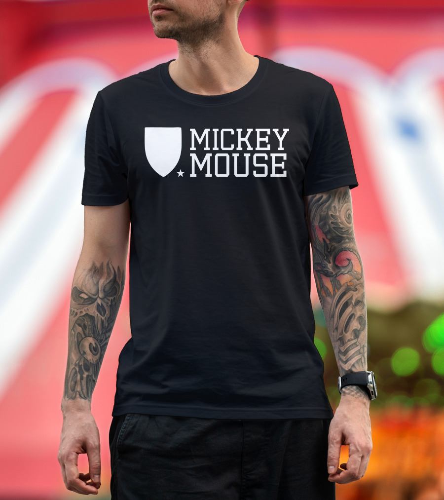 Mickey Mouse University Shield Emblem T-Shirt