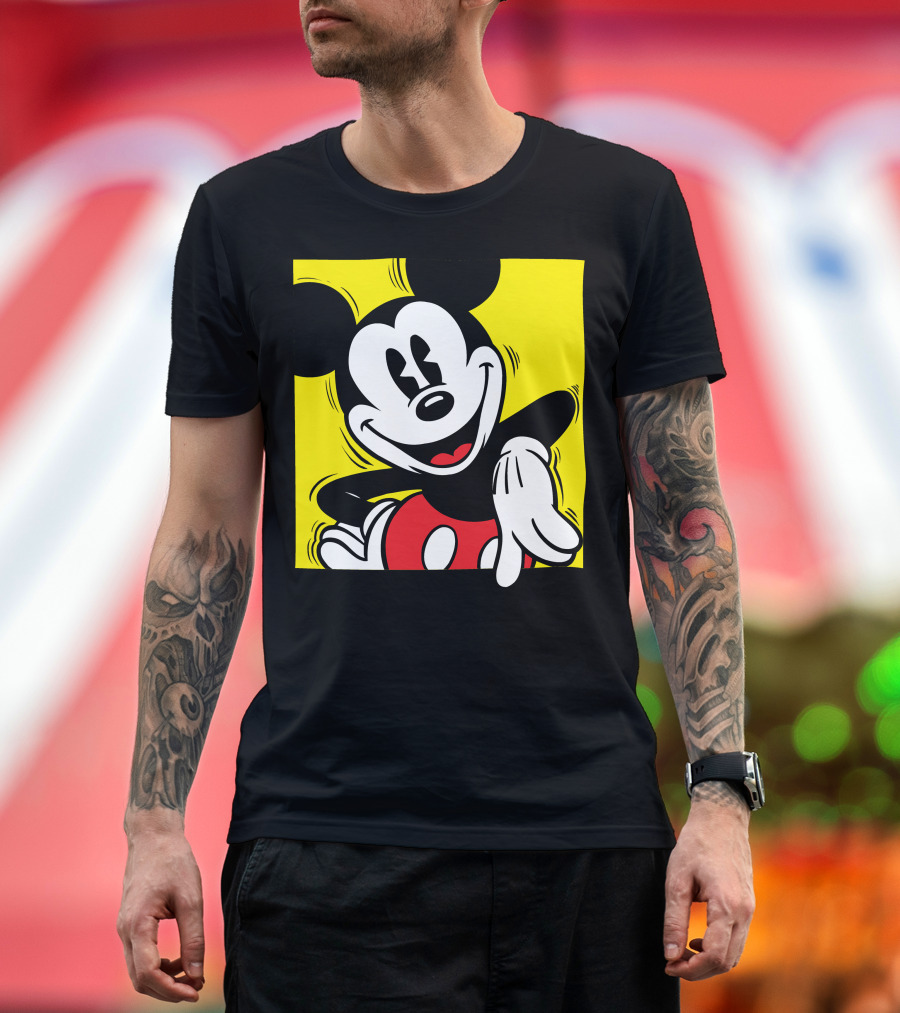 Mickey Mouse Vintage Yellow Frame Disney T-Shirt