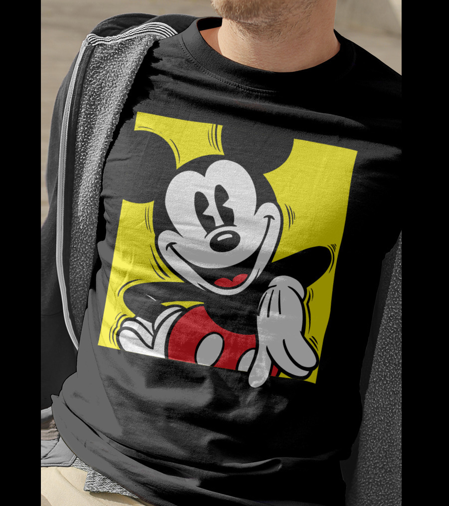 Mickey Mouse Vintage Yellow Frame Disney T-Shirt