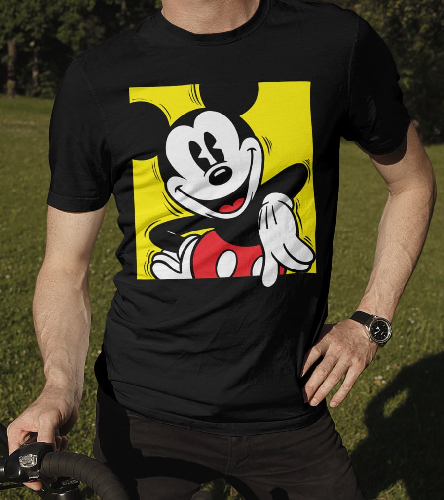 Mickey Mouse Vintage Yellow Frame Disney T-Shirt