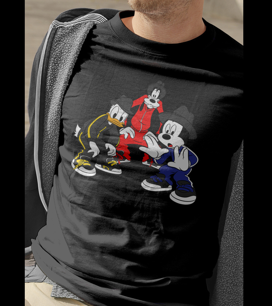 Disney Mickey Donald Goofy Hip Hop T-Shirt