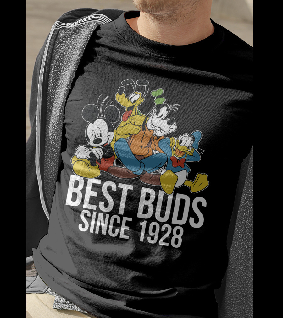 Best Buds Since 1928 Disney Mickeys 90th T-Shirt