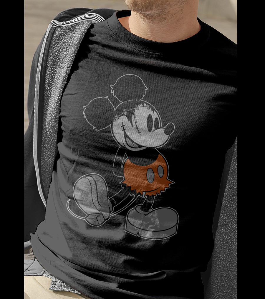 Disney FrankenMickey Halloween Character Mash-Up T-Shirt