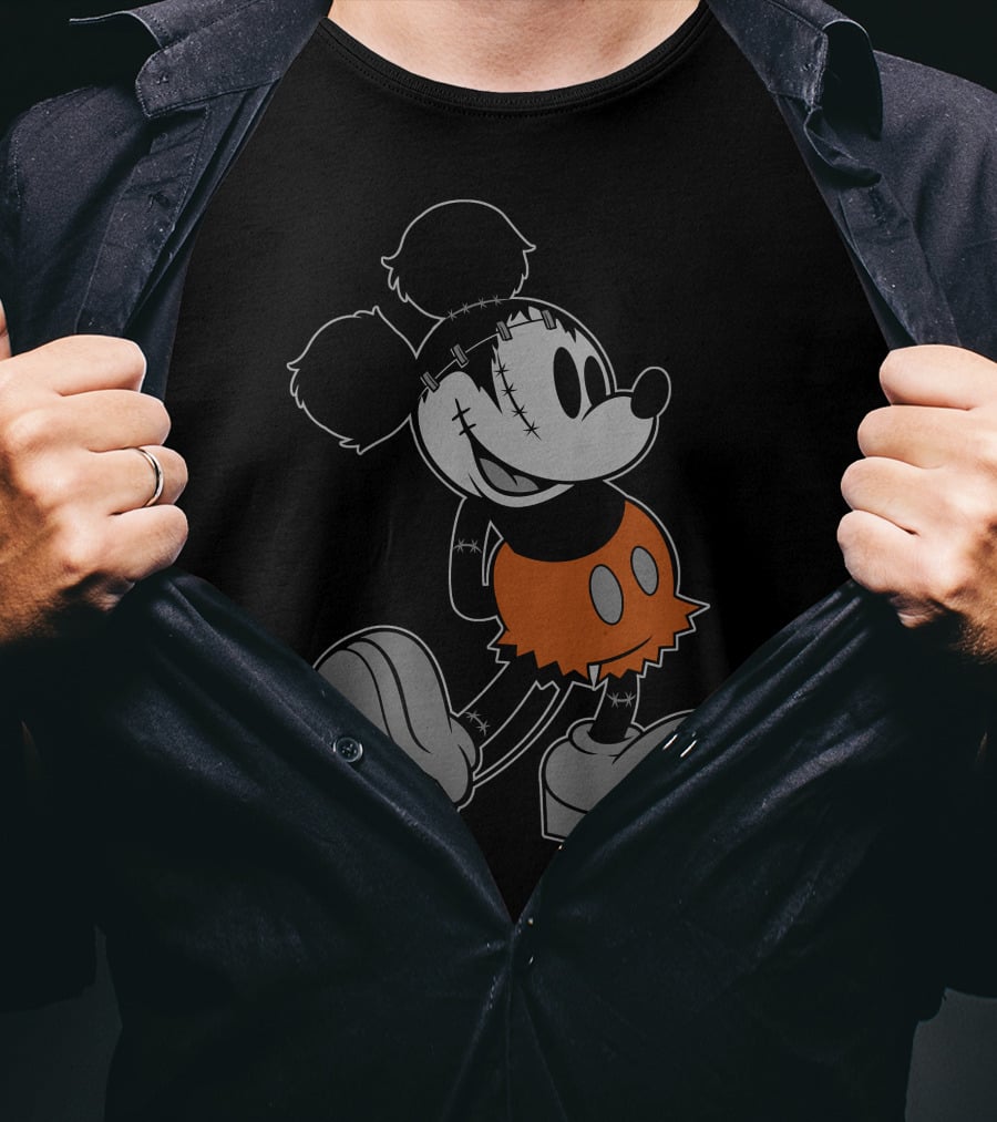Disney FrankenMickey Halloween Character Mash-Up T-Shirt