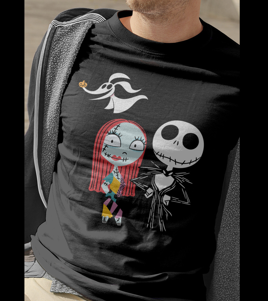 Disney Nightmare Before Xmas Jack Sally Zero T-Shirt