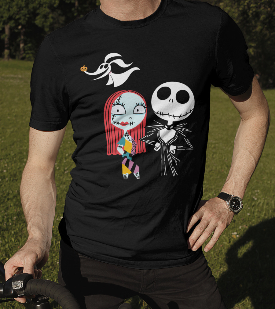 Disney Nightmare Before Xmas Jack Sally Zero T-Shirt