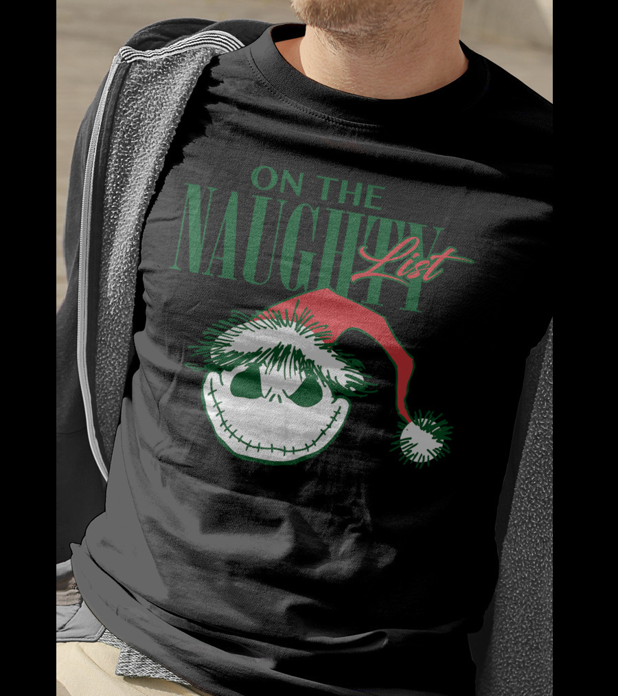 Nightmare Before Christmas On The Naughty List T-Shirt