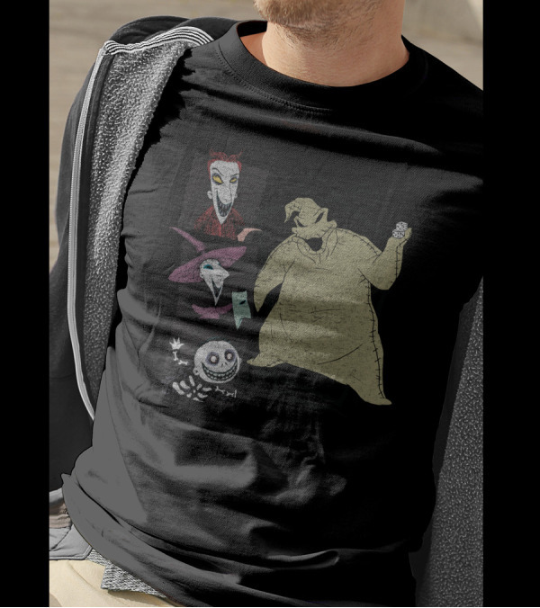 Disney Nightmare Before Xmas Oogie Boogie Characters Group T-Shirt