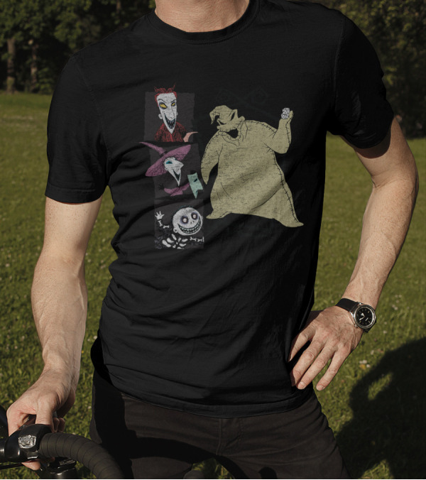 Disney Nightmare Before Xmas Oogie Boogie Characters Group T-Shirt