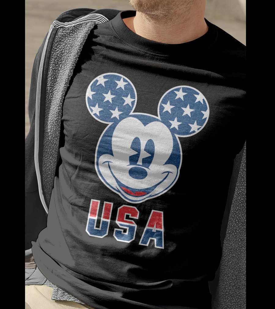 Disney USA Stars Happy Mickey Mouse T-Shirt