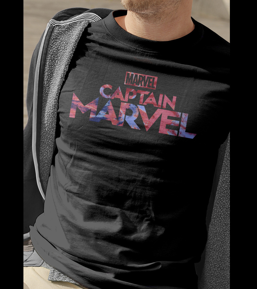 Marvel Captain Marvel Bold Tie Dye Movie T-Shirt
