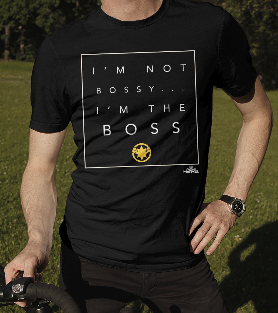 I'm Not Bossy I'm The Boss Captain Marvel Star T-Shirt