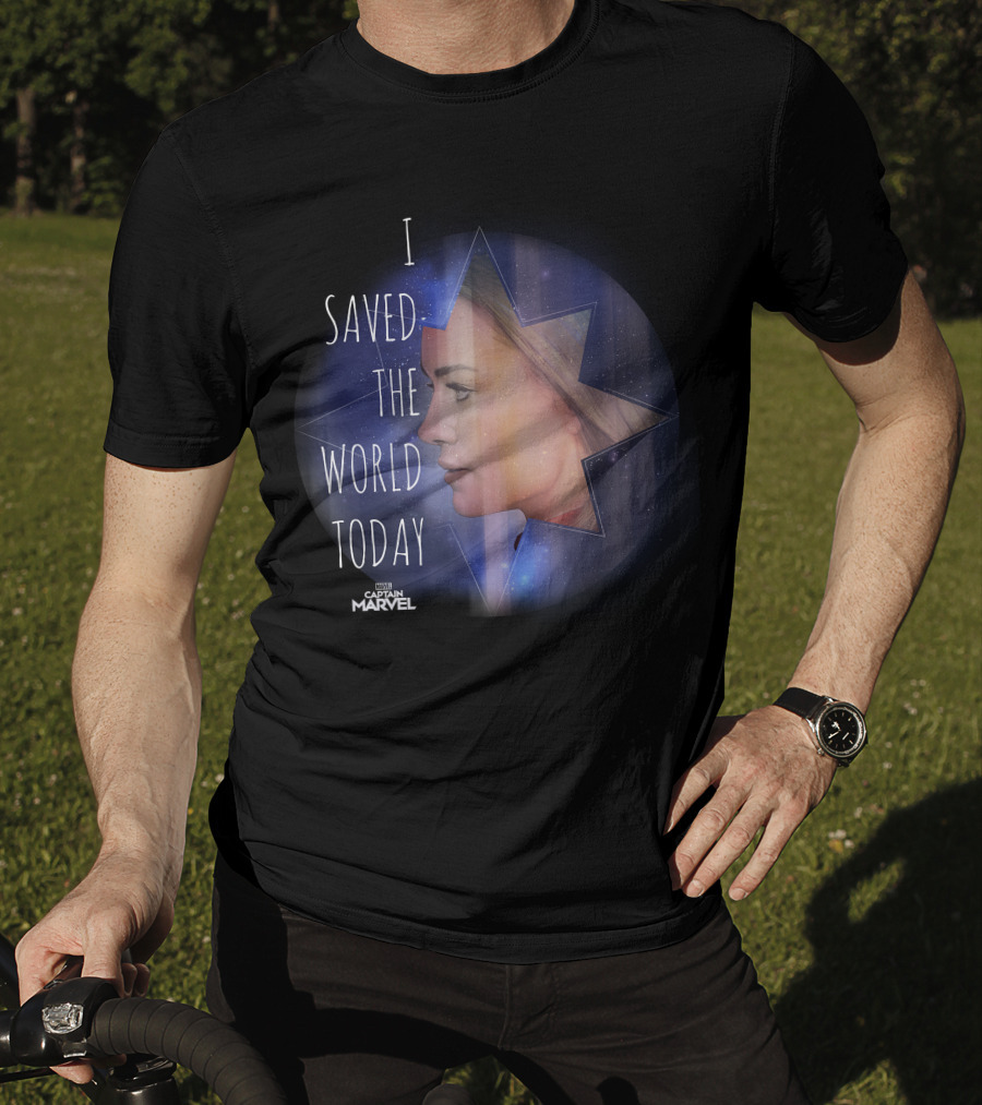 I Saved The World Today Captain Marvel T-Shirt