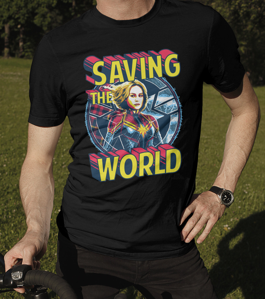 Saving The World Captain Marvel T-Shirt