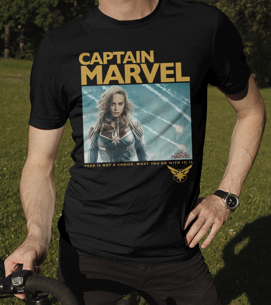 Captain Marvel Fear Is Not A Choice Vintage Movie T-Shirt