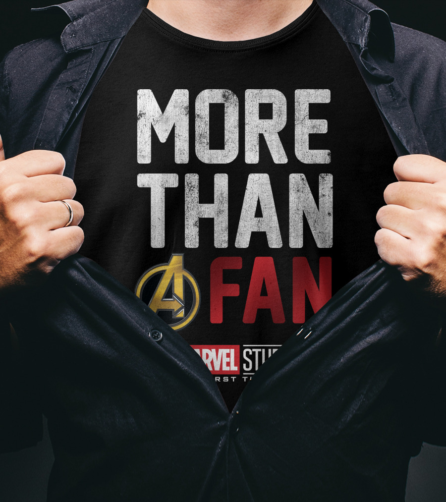 Marvel Studios Avengers More Than A Fan The First Ten Years T-Shirt