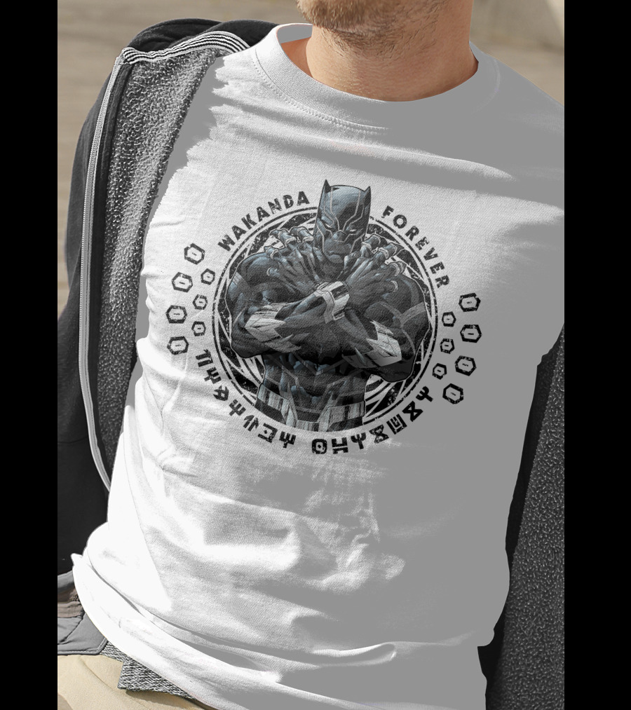Wakanda Forever Marvel Black Panther Crossed Arms T-Shirt