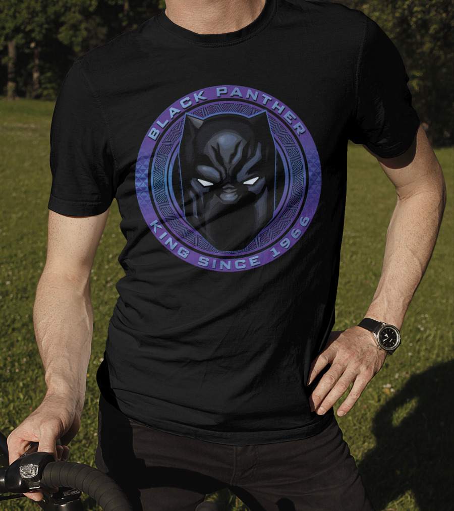 Marvel Black Panther King Since 1966 Iconic Mask T-Shirt